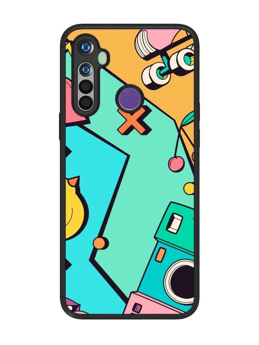 Retro Remix Glossy Soft Edge Case for Realme 5 Chachhi