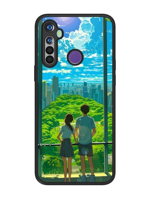 Cyberpunk Dreamscape Glossy Soft Edge Case for Realme 5 Chachhi