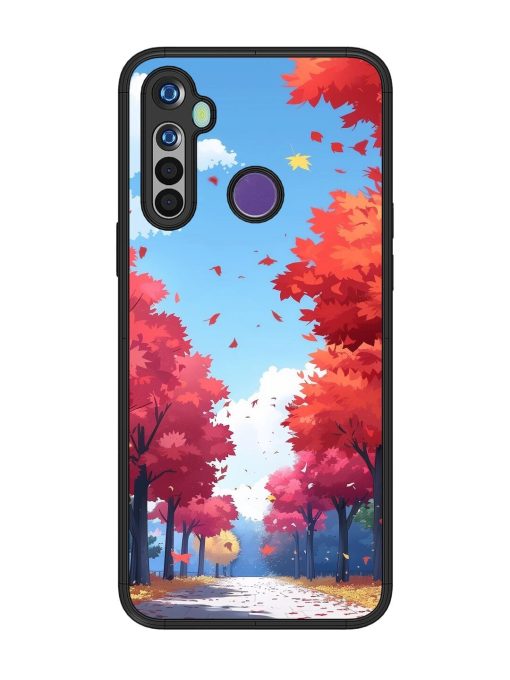 Autumn'S Embrace Glossy Soft Edge Case for Realme 5 Chachhi