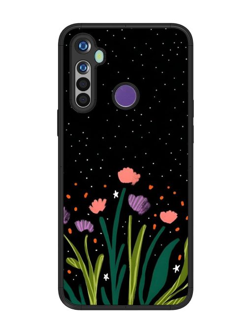 Midnight Bloom Glossy Soft Edge Case for Realme 5 Chachhi