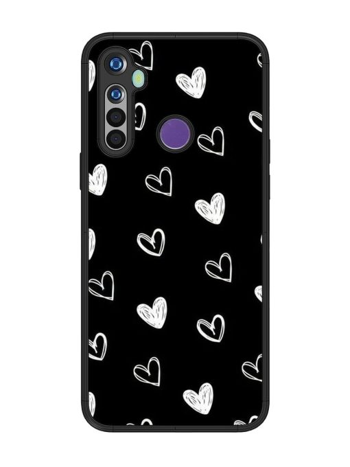 Scattered Hearts Glossy Soft Edge Case for Realme 5 Chachhi