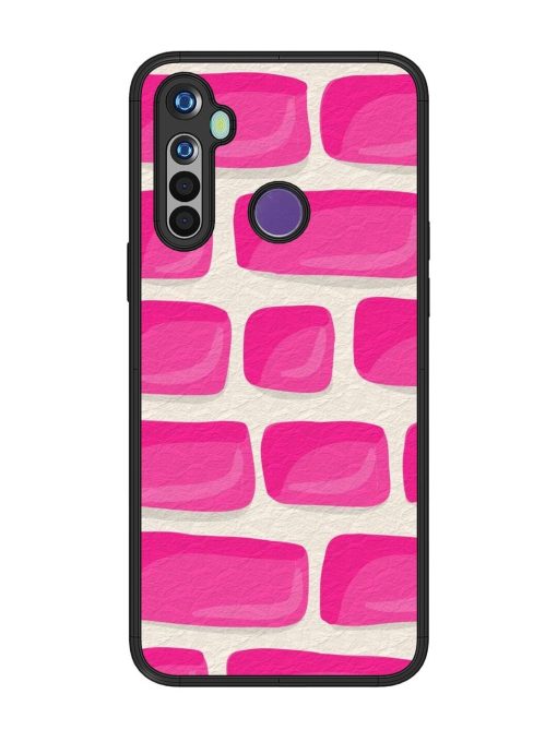 Pink Brick Wall Glossy Soft Edge Case for Realme 5 Chachhi