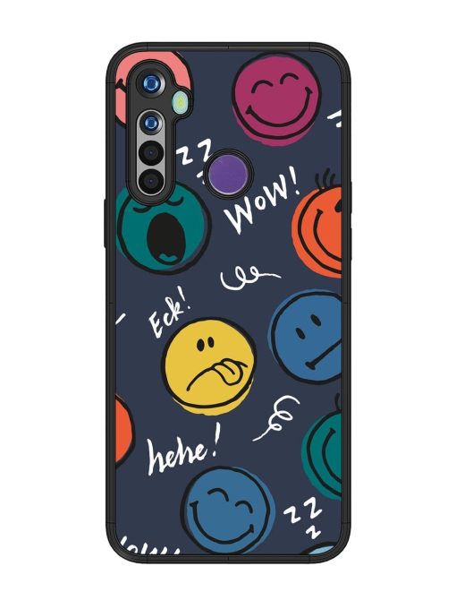 Emoticon Parade Glossy Soft Edge Case for Realme 5 Chachhi