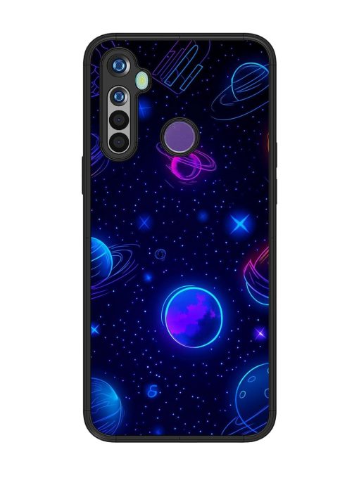 Neon Cosmos Glossy Soft Edge Case for Realme 5 Chachhi