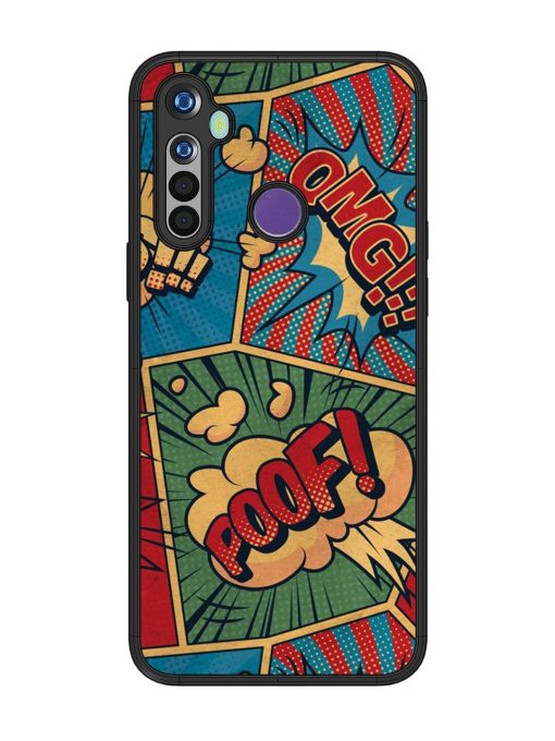 Comic Book Chaos Glossy Soft Edge Case for Realme 5 Chachhi