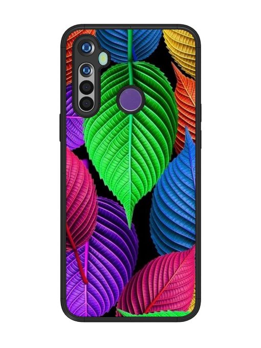 Rainbow Leaf Symphony Glossy Soft Edge Case for Realme 5 Chachhi