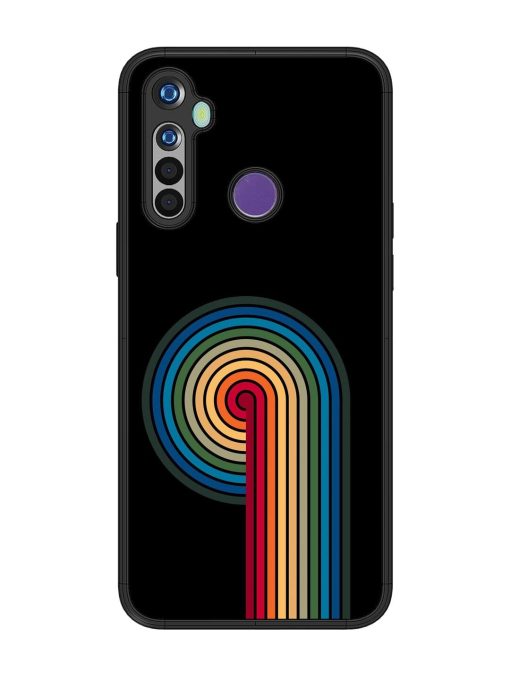 Rainbow Ripple Glossy Soft Edge Case for Realme 5 Chachhi