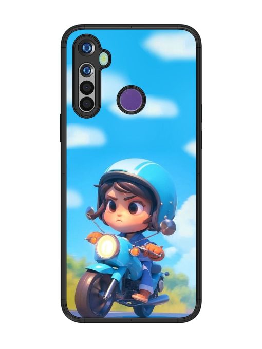 Little Rider Glossy Soft Edge Case for Realme 5 Chachhi