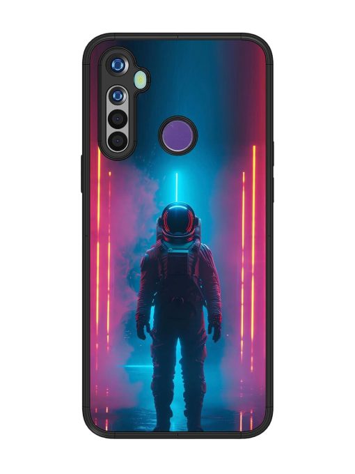 Neon Astronaut Glossy Soft Edge Case for Realme 5 Chachhi