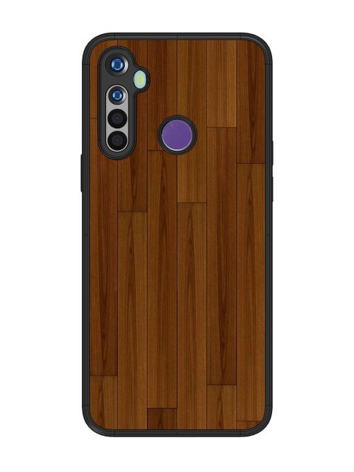 Warm Woodgrain Glossy Soft Edge Case for Realme 5 Chachhi