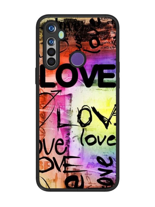 Love Graffiti Glossy Soft Edge Case for Realme 5 Chachhi