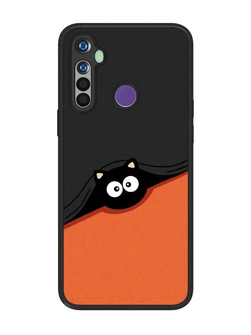 Peek-A-Boo Kitty Glossy Soft Edge Case for Realme 5 Chachhi