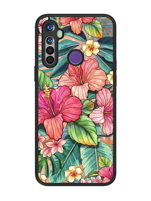 Tropical Tapestry Glossy Soft Edge Case for Realme 5 Chachhi