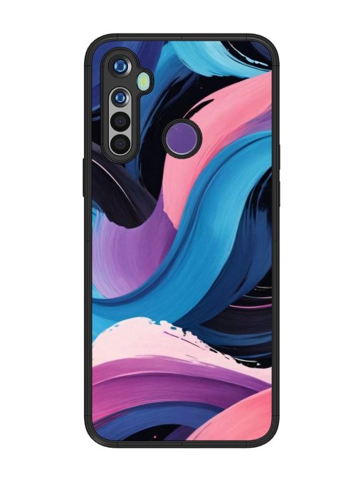 Whimsical Waves Glossy Soft Edge Case for Realme 5 Chachhi