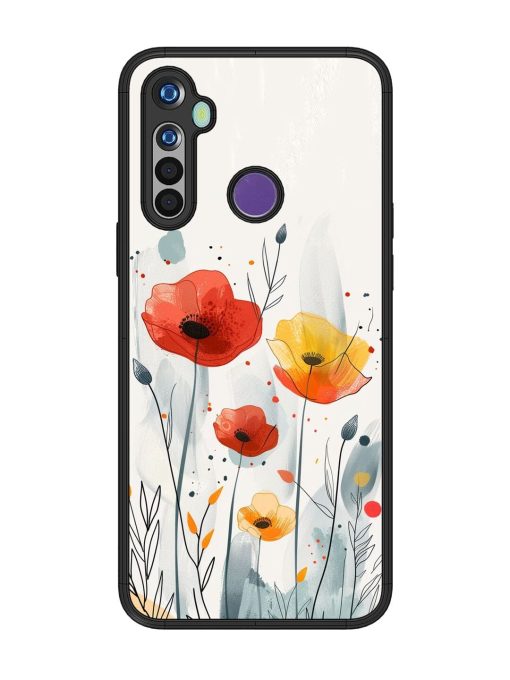 Poppy Fields Glossy Soft Edge Case for Realme 5 Chachhi