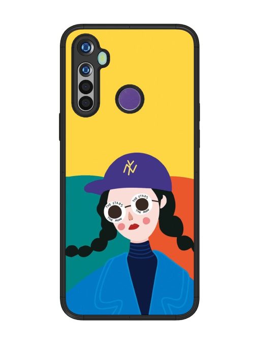 Starry-Eyed Girl Glossy Soft Edge Case for Realme 5 Chachhi