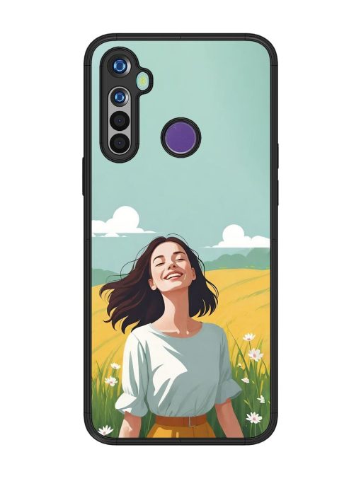 Girl Graffiti Glossy Soft Edge Case for Realme 5 Chachhi