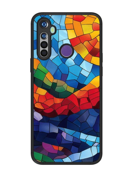 Mosaic Sunset Glossy Soft Edge Case for Realme 5 Chachhi