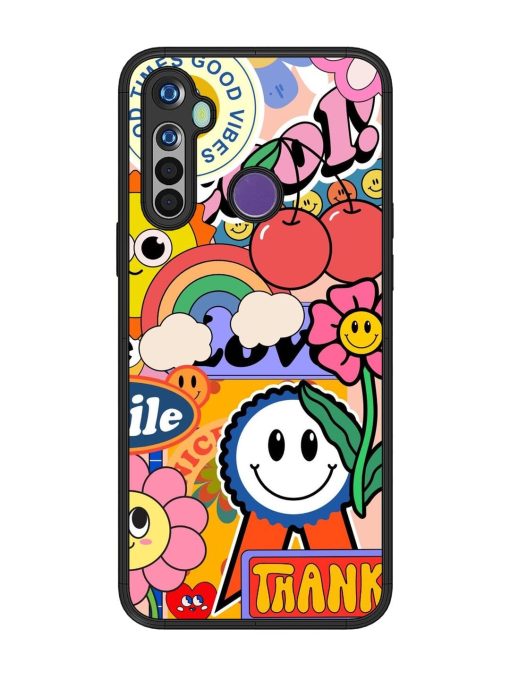 Good Times Good Vibes Glossy Soft Edge Case for Realme 5 Chachhi