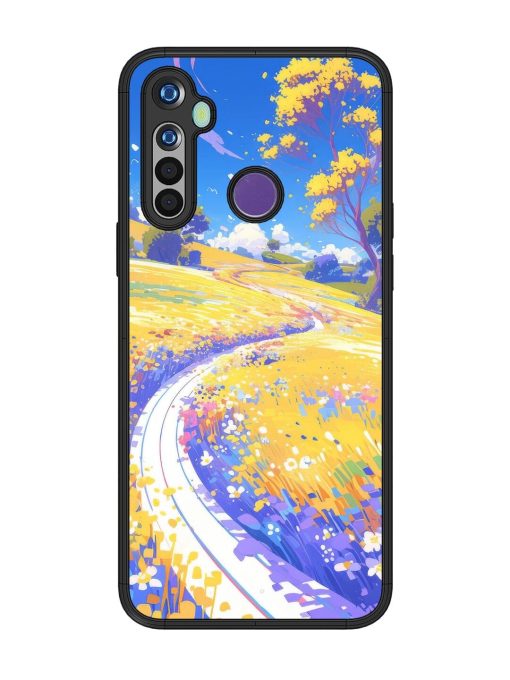 Vibrant Spring Meadow Glossy Soft Edge Case for Realme 5 Chachhi