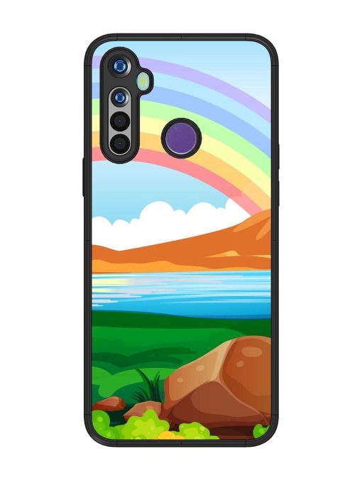 Rainbow Over The Lake Glossy Soft Edge Case for Realme 5 Chachhi