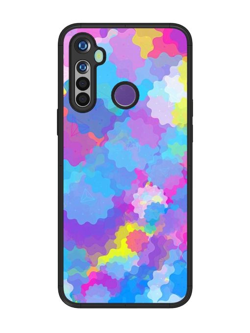 Psychedelic Cloud Burst Glossy Soft Edge Case for Realme 5 Chachhi