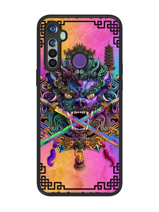 Psychedelic Fu Dog Tapestry Glossy Soft Edge Case for Realme 5 Chachhi