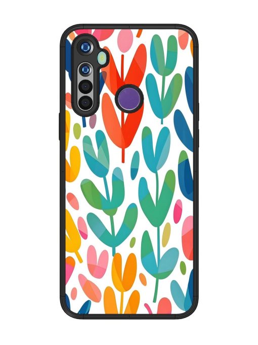 Rainbow Of Blooms Glossy Soft Edge Case for Realme 5 Chachhi