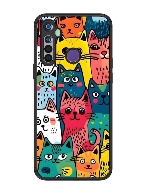 Feline Frenzy Glossy Soft Edge Case for Realme 5 Chachhi