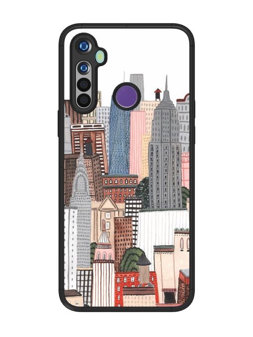 Cityscape Dreams Glossy Soft Edge Case for Realme 5I Chachhi