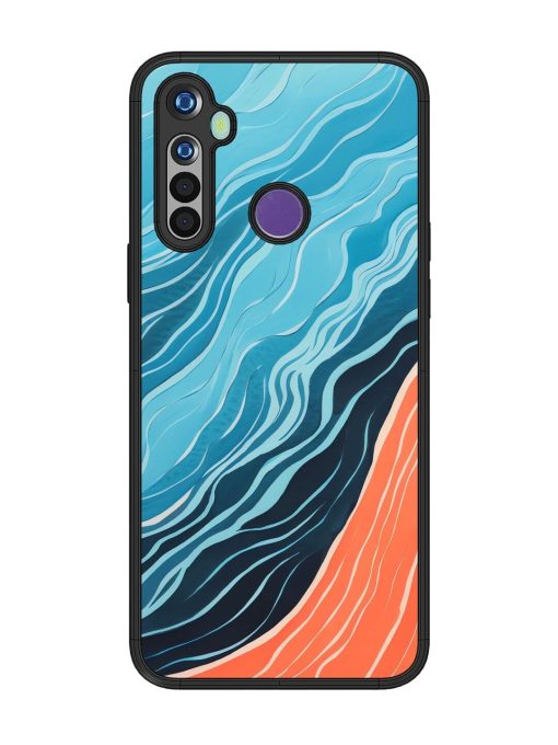 Oceanic Divide Glossy Soft Edge Case for Realme 5I Chachhi