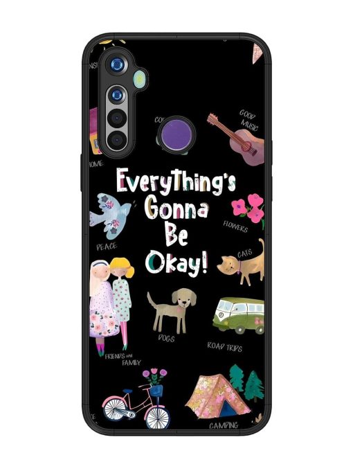 Everything'S Gonna Be Okay Glossy Soft Edge Case for Realme 5I Chachhi