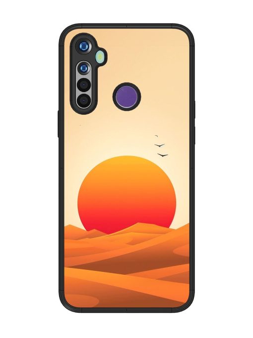 Desert Sunset Glossy Soft Edge Case for Realme 5I Chachhi