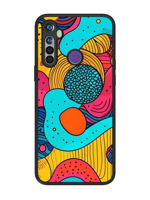 Psychedelic Patterns Glossy Soft Edge Case for Realme 5I Chachhi