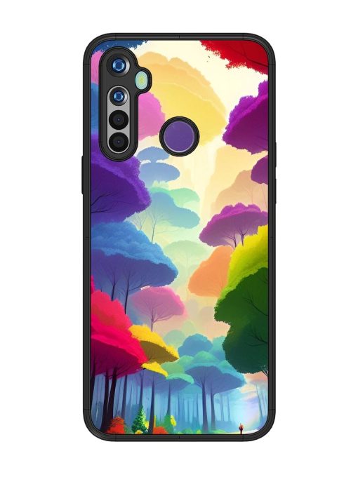 Rainbow Road Glossy Soft Edge Case for Realme 5I Chachhi