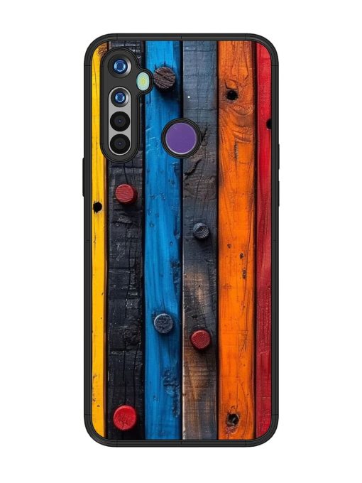 Rainbow Plank Glossy Soft Edge Case for Realme 5I Chachhi