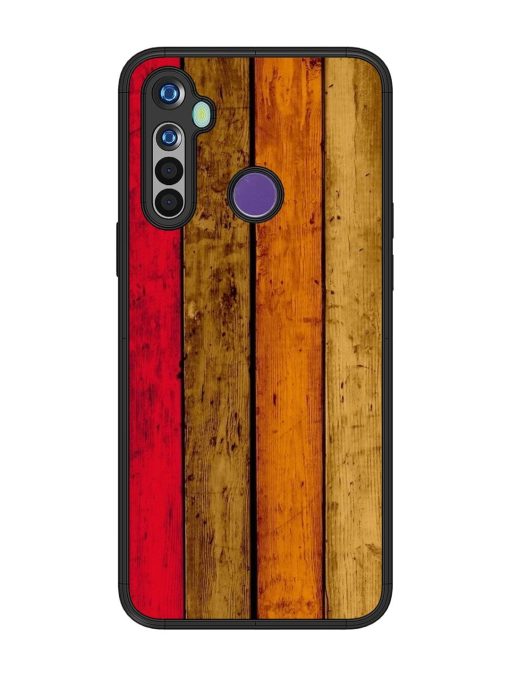 Colorful Woodgrain Glossy Soft Edge Case for Realme 5I Chachhi