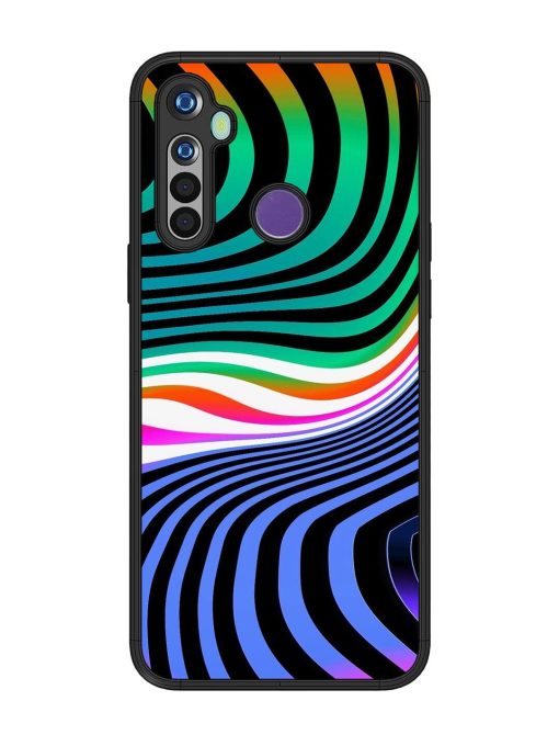 Psychedelic Waves Glossy Soft Edge Case for Realme 5I Chachhi