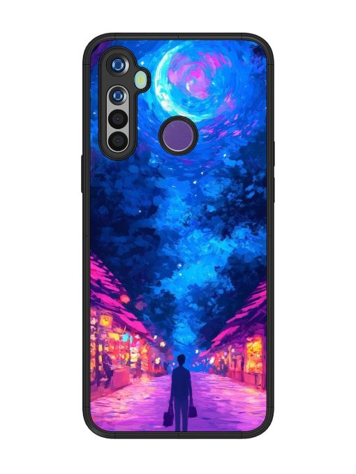 Neon Nightscape Glossy Soft Edge Case for Realme 5I Chachhi