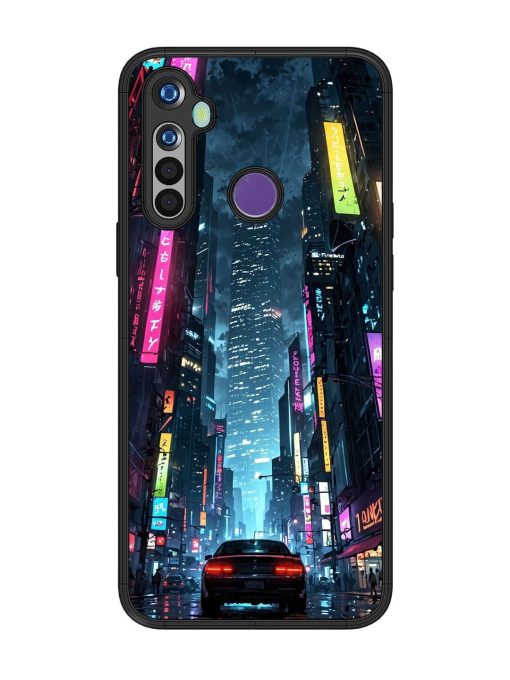 Neon Nightscape Glossy Soft Edge Case for Realme 5I Chachhi