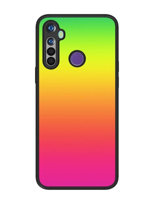 Rainbow Gradient Glossy Soft Edge Case for Realme 5I Chachhi