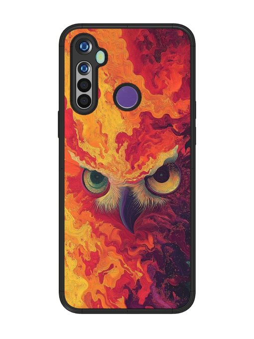 Fiery Owl Glossy Soft Edge Case for Realme 5I Chachhi