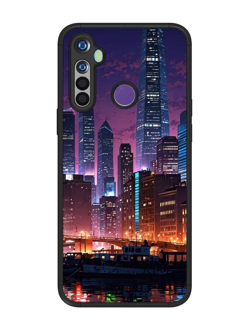 Neon Nightscape Glossy Soft Edge Case for Realme 5I Chachhi