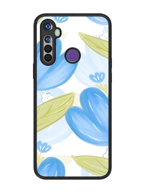 Bunny'S Blue Garden Glossy Soft Edge Case for Realme 5I Chachhi