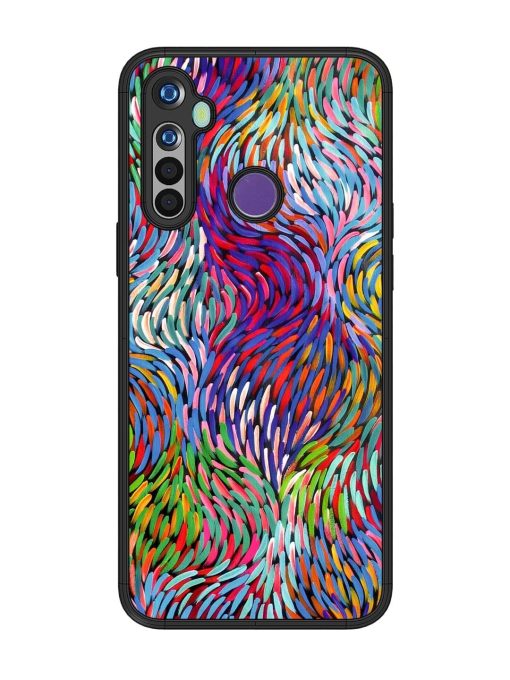 Vibrant Waves Glossy Soft Edge Case for Realme 5I Chachhi