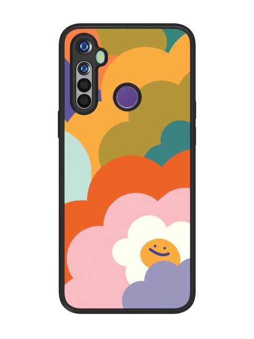 Happy Flower Power Glossy Soft Edge Case for Realme 5I Chachhi