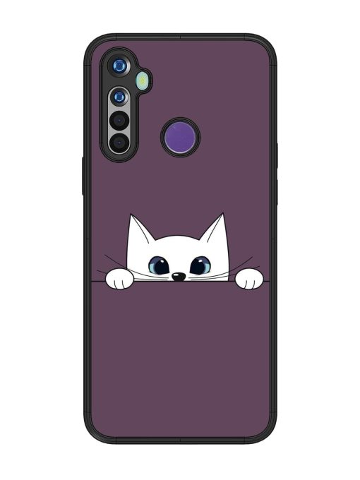 Peek-A-Boo Kitty Glossy Soft Edge Case for Realme 5I Chachhi