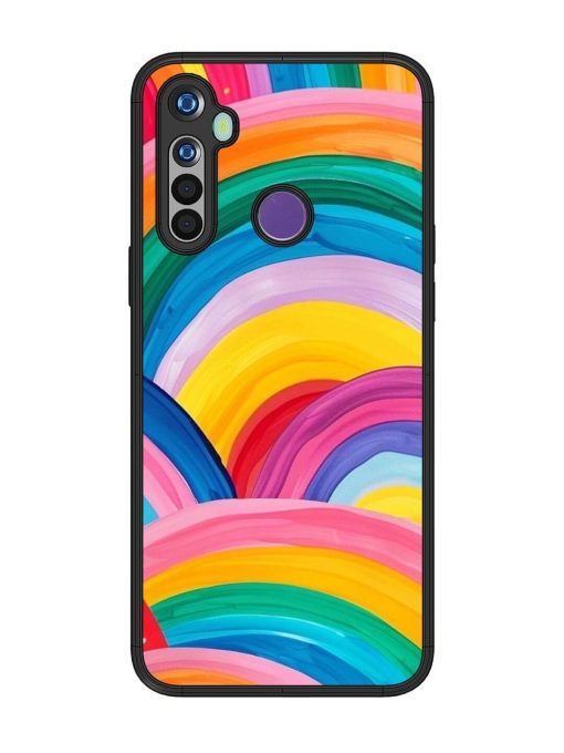 Rainbow Cascade Glossy Soft Edge Case for Realme 5I Chachhi