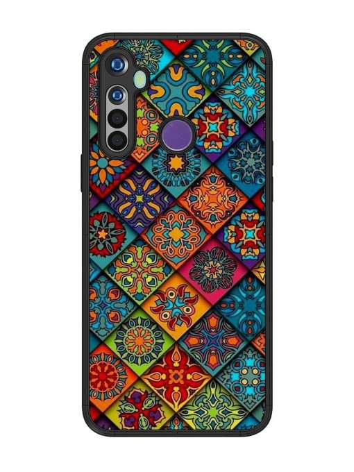 Patchwork Mandala Mosaic Glossy Soft Edge Case for Realme 5I Chachhi