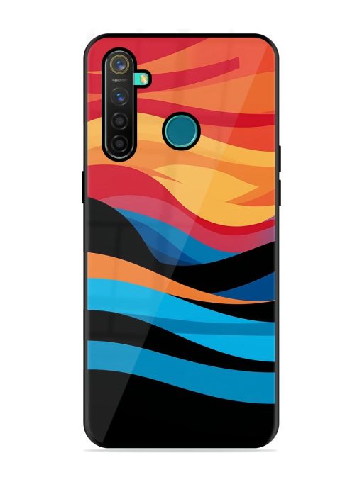 Blazing Currents Glossy Soft Edge Case for Realme 5 Pro